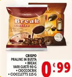 Deco Supermercati Crispo praline in busta offerta