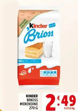 Deco Supermercati Kinder brioss merendine offerta