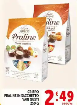 Deco Supermercati Crispo praline in sacchetto offerta