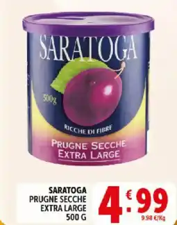 Deco Supermercati Saratoga prugne secche extra large offerta