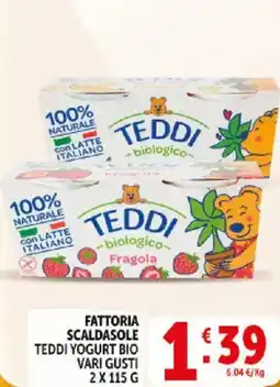 Deco Supermercati Fattoria scaldasole teddi yogurt bio offerta