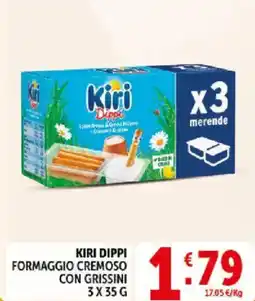 Deco Supermercati Kiri dippi formaggio cremoso con grissini offerta