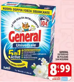 Deco Supermercati General detersivo in polvere 104 misurini offerta