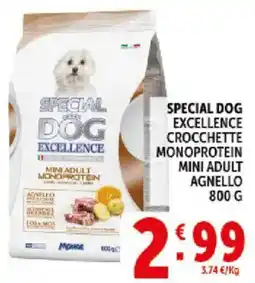 Deco Supermercati Special dog excellence crocchette monoprotein mini adult agnello offerta