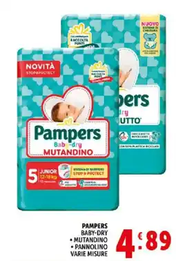 Deco Supermercati Pampers baby-dry mutandino, pannolino offerta