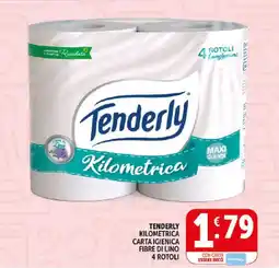 Deco Supermercati Tenderly kilometrica carta igienica fibre di lino offerta