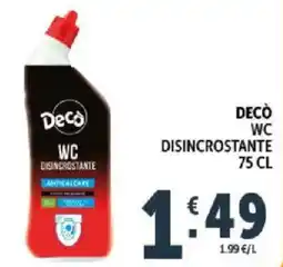 Deco Supermercati Decò wc disincrostante offerta