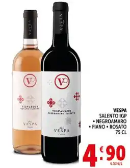 Deco Supermercati Vespa salento igp negroamaro, fiano, rosato offerta