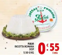 Deco Supermercati Fulvi ricotta romana dop offerta
