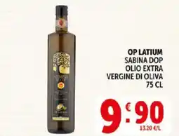 Deco Supermercati Op latium sabina dop olio extra vergine di oliva offerta