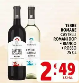 Deco Supermercati Terre romane castelli romani dop bianco, rosso offerta