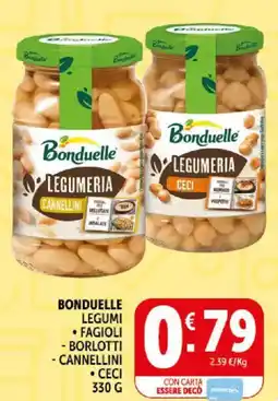 Deco Supermercati Bonduelle legumi, fagioli, ceci offerta