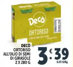 Deco Supermercati Decò ortoriso all'olio di semi di girasole offerta