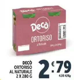 Deco Supermercati Decò ortoriso al naturale offerta