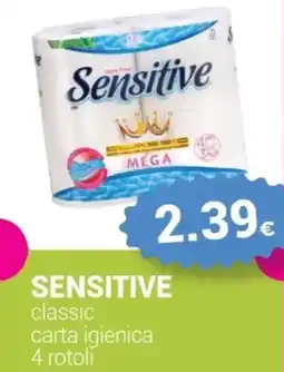 Tigotà SENSITIVE classic carta igienica offerta