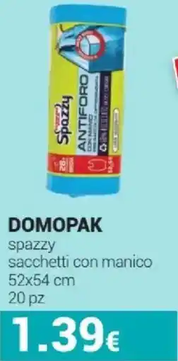 Tigotà DOMOPAK spazzy sacchetti con manico offerta