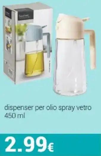 Dispenser per olio spray vetro