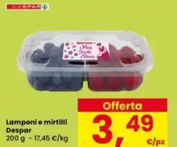 Interspar Lamponi e mirtilli Despar offerta