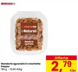 Interspar Mandorle sgusciate in vaschetta Despar offerta