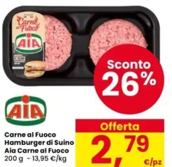 Carne al Fuoco Hamburger di Suino Aia Carne al Fuoco