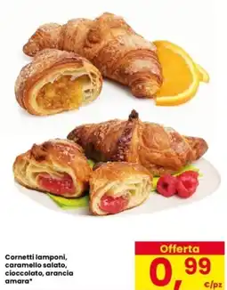 Interspar Cornetti lamponi, caramello salato, cioccolato, arancia amara offerta