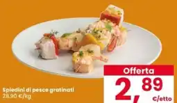 Interspar Spiedini di pesce gratinati offerta