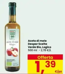 Interspar Aceto di mele Despar Scelta Verde Bio, Logico offerta
