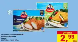 Interspar 2 Croccole con 100% filetti di merluzzo Findus offerta