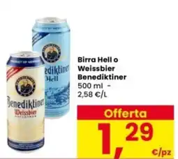 Interspar Birra Hell o ediktine Weissbier offerta