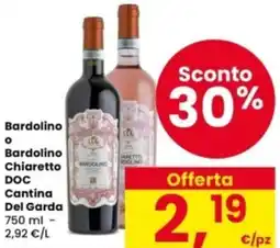 Interspar Bardolino o Bardolino Chiaretto DOC Cantina Del Garda offerta