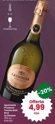 Interspar Spumante Prosecco Treviso DOC Brut La Gioiosa offerta