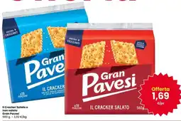 Interspar Il Cracker Salato o non salato Gran Pavesi offerta