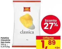 Interspar Patatine Classiche San Carlo offerta