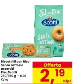Interspar Biscotti Si con Riso Senza Lattosio Riso Scotti offerta