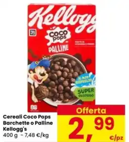 Interspar Cereali Coco Pops Barchette o Palline Kellogg's offerta
