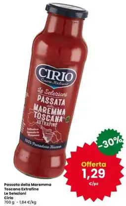 Interspar Passata della Maremma Toscana Extrafine Le Selezioni Cirio offerta