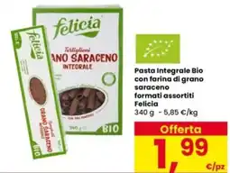Interspar Pasta Integrale Bio con farina di grano saraceno Felicia offerta