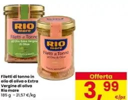Interspar Filetti di tonno in olio di oliva o Extra Vergine di oliva Rio mare offerta