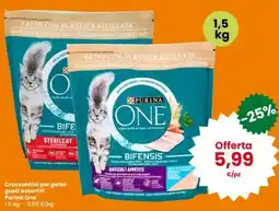 Interspar Croccantini per gatto Purina One offerta