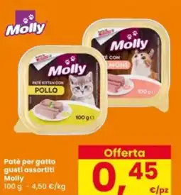 Interspar Patè per gatto Molly offerta