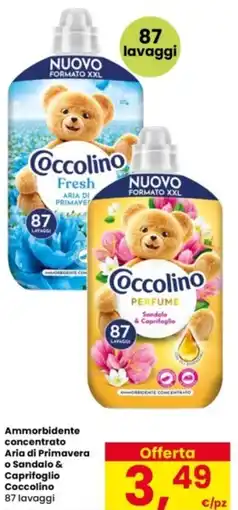 Interspar Ammorbidente concentrato Aria di Primavera o Sandalo & Caprifoglio Coccolino offerta