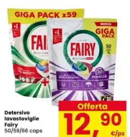 Interspar Detersivo lavastoviglie Fairy 50/59/66 caps offerta