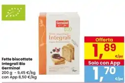 Interspar Fette biscottate Integrali Bio Germinal offerta