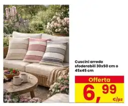 Interspar Cuscini arredo sfoderabili 30x50 cm o 45x45 cm offerta