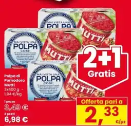 Interspar Polpa di Pomodoro Mutti offerta