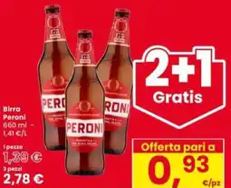 Interspar Birra Peroni offerta