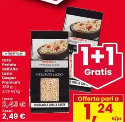Interspar Orzo Perlato dell'Alto Lazio Despar Premium offerta