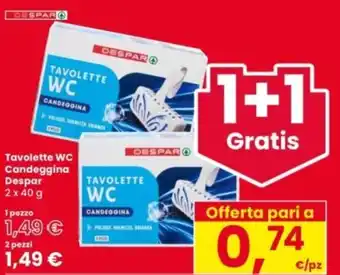 Interspar Tavolette WC Candeggina Despar offerta