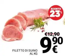 Supermercati Gulliver Filetto di suino al kg offerta