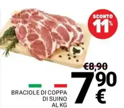Supermercati Gulliver Braciole di coppa di suino al kg offerta